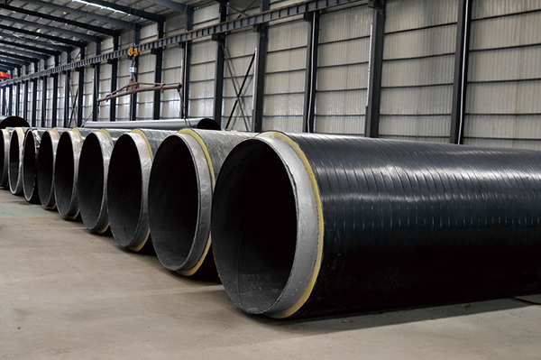 硬质聚氨酯喷涂聚乙烯缠绕预制直埋保温管